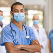 Team of doctors and nurses in hospital